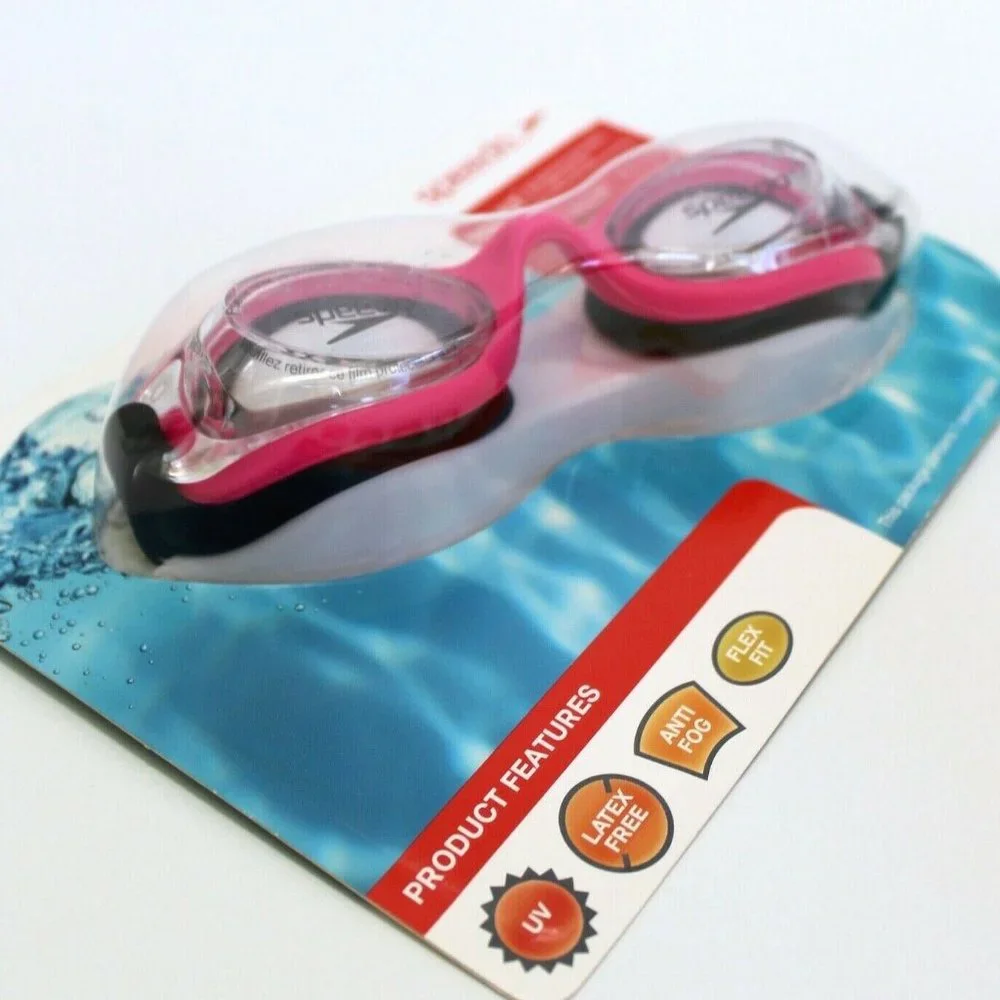 Speedo Adult Hydrofusion Pink & Black Swim Goggle